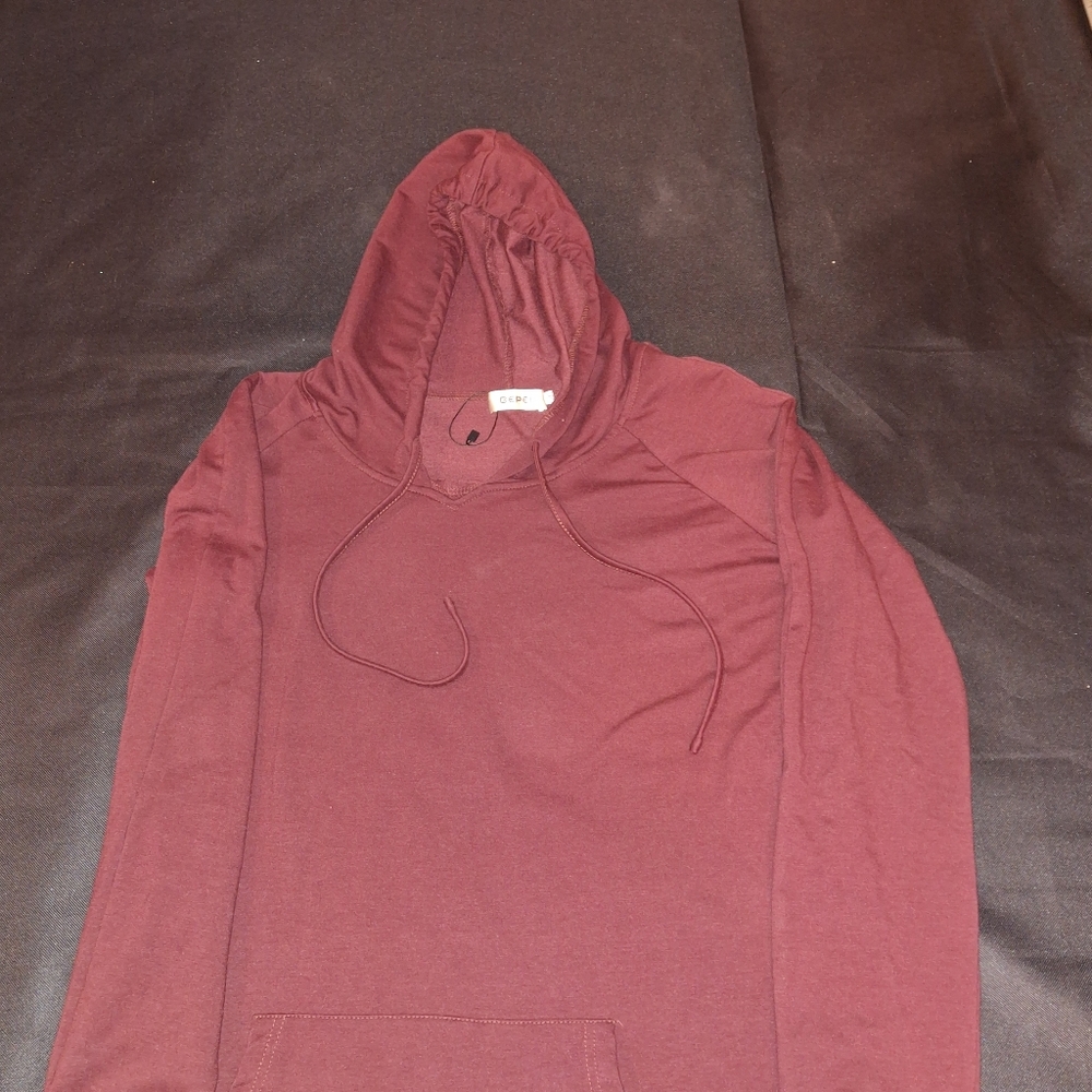 Lightweight Womans Hoody Size 2XL Bepei Brand 2X Burgundy